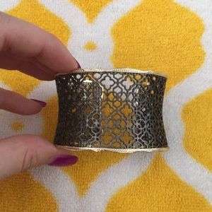 Gold and Gunmetal cuff